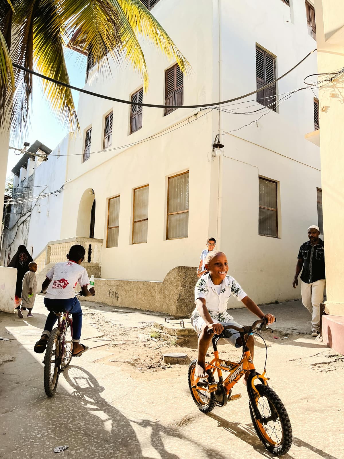 Children enjoying a sunny day in Zanzibar